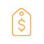 Ícone preços acessíveis